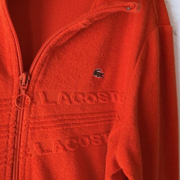 Lacoste Jacket Womens S Full Zip Made in France F4728 Retro Embroidered France - Picture 5 of 9